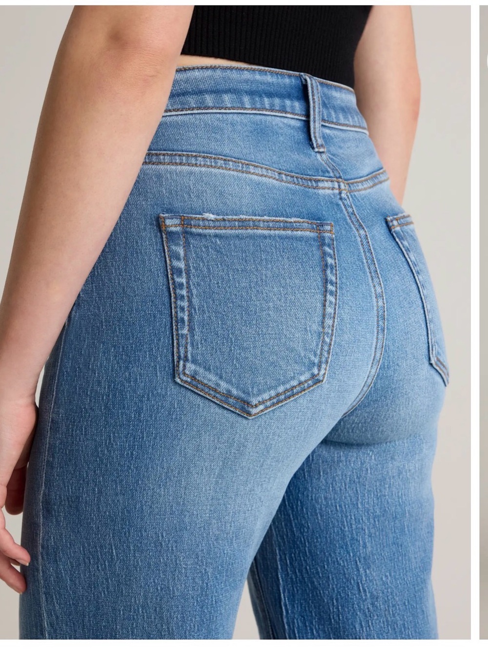 QUINCE WOMENS BELLA STRECH WIDE LEG JEANS! - Picture 11 of 13